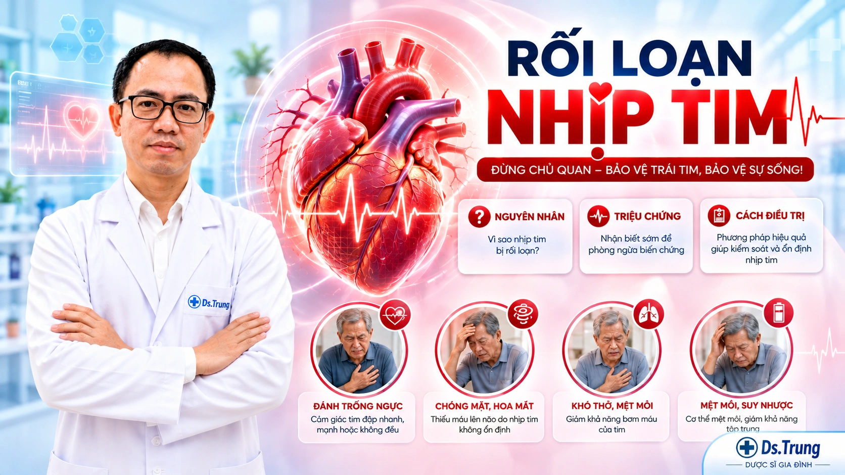 Rối loạn nhịp tim là gì? Nguyên nhân, Triệu chứng và phương pháp Điều trị