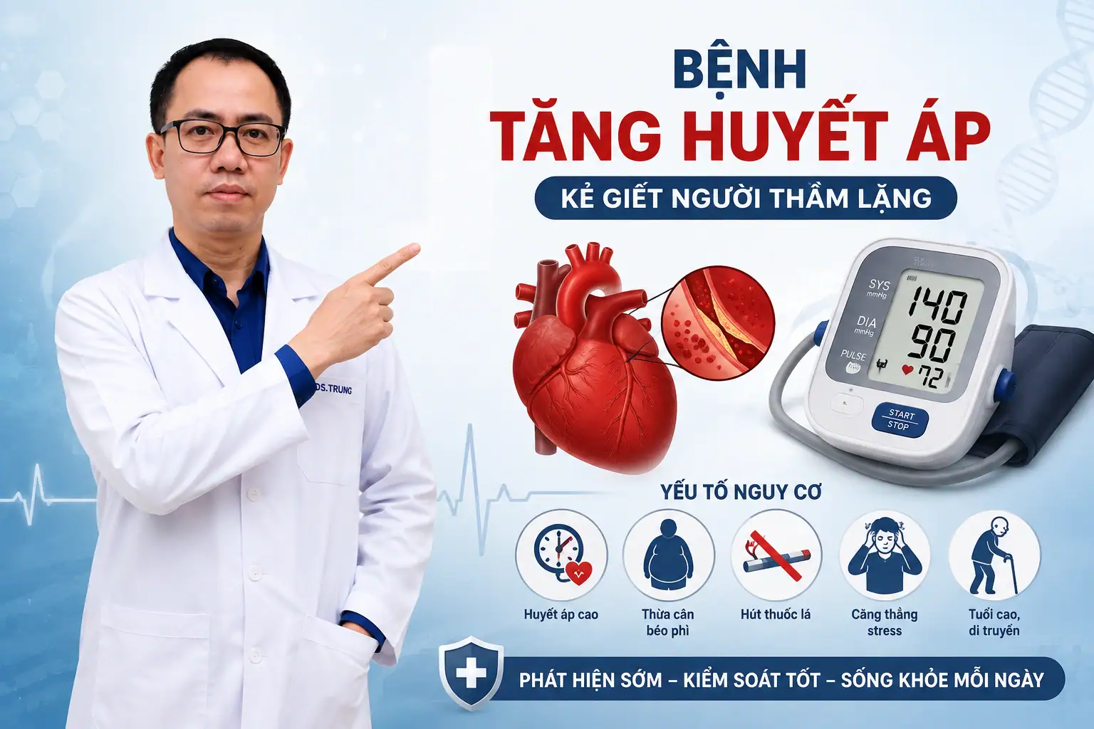 Tăng huyết áp : Nguyên nhân, Triệu chứng và Cách điều trị