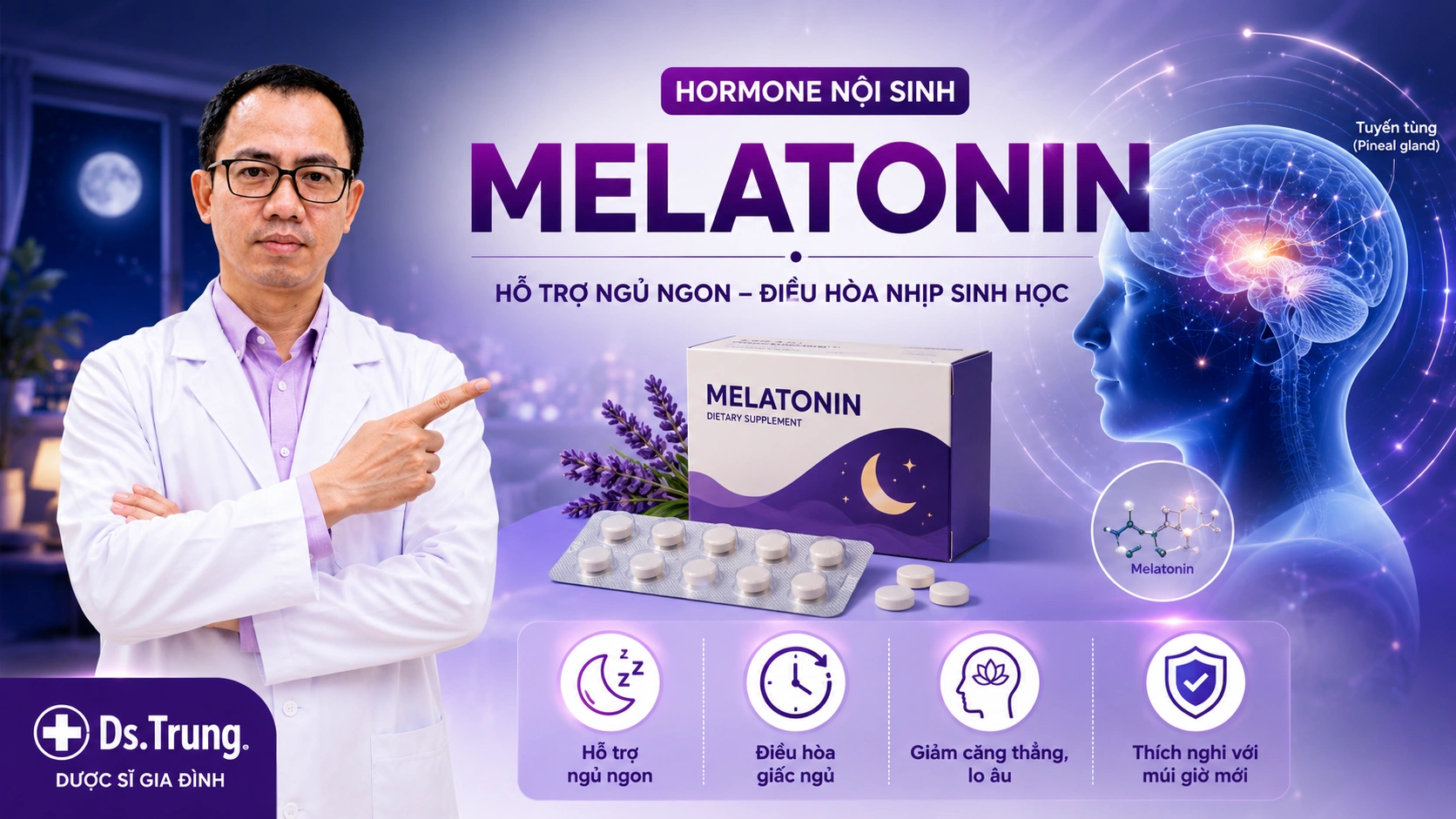 Thuốc Melatonin: Công dụng, Liều dùng & Chống chỉ định