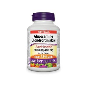 Viên uống Glucosamine Chondroitin MSM – Webber Naturals – Hỗ trợ xương khớp (120 viên)