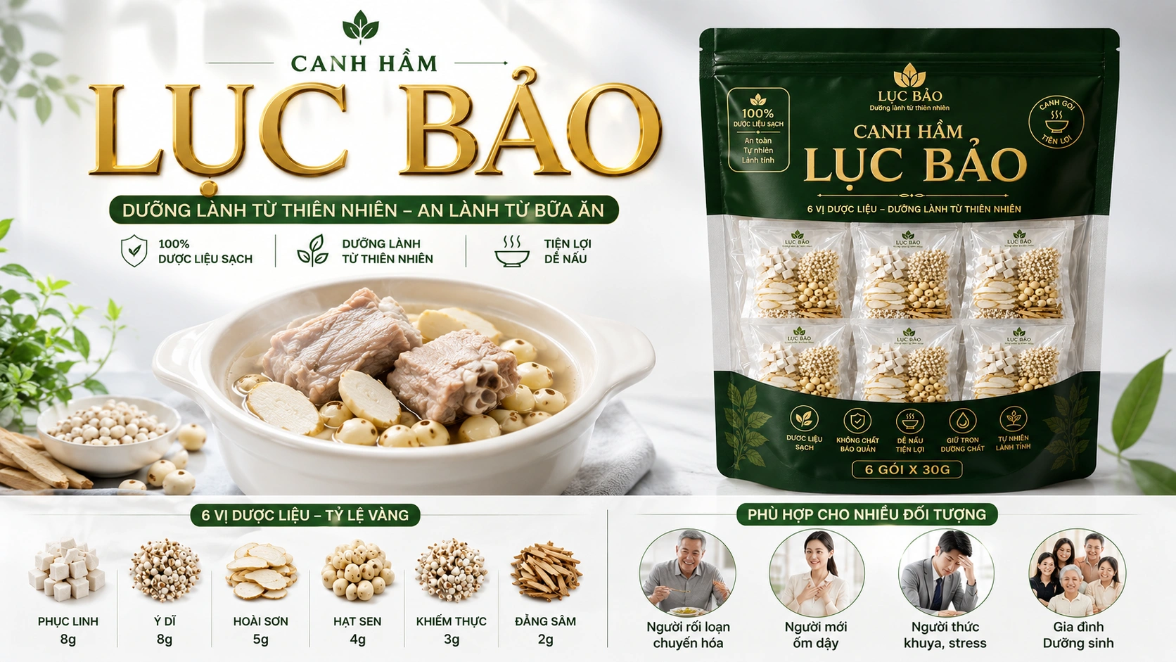 canh hầm lục bảo